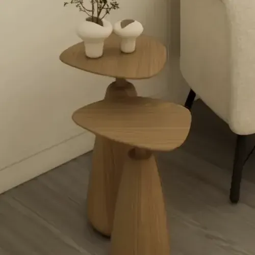 Mesa de apoio em dois níveis